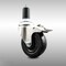 Service Caster 4 Inch 316SS Soft Rubber Swivel 1-1/4 Inch Expanding Stem Caster Lock Brake SCC SCC-SS316TTLEX20S414-SRS-114 - alternate 1
